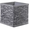 Pflanztopf Klinkeroptik 38 Cm X 38 Cm Grau