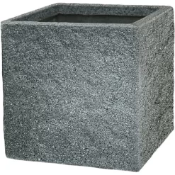 Pflanzgefäß Revens Glatt 29 Cm X 30 Cm X 30 Cm Dunkelgrau