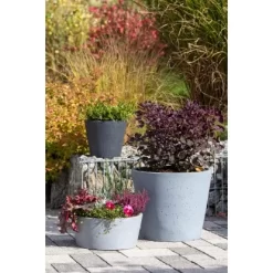 Scheurich Pflanzschale C-Cone Ø 39 Cm Stony Black -Schwingen Sie Ihre Topfpflanzen. 531578 4357 239 40 4