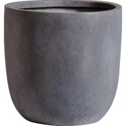M Collections Pflanztopf Egg Pot 42 Cm X 42 Cm Grau
