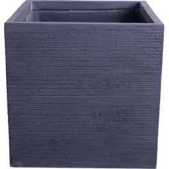 Pflanztopf Lille 42,5 Cm X 42,5 Cm X 42,5 Cm Dunkelgrau