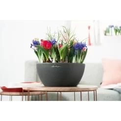 Lechuza Pflanzgefäß Cubeto Stone 30 Graphitschwarz Ø 30 Cm -Schwingen Sie Ihre Topfpflanzen. 754216 4186 4