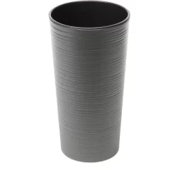 Orbis Pflanzgefäß Lilia Eco Dluto Ø 190 Mm Grau Strukturiert