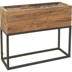 Pflanzgefäß Auf Festem Gestell 41 Cm X 16 Cm X 50 Cm