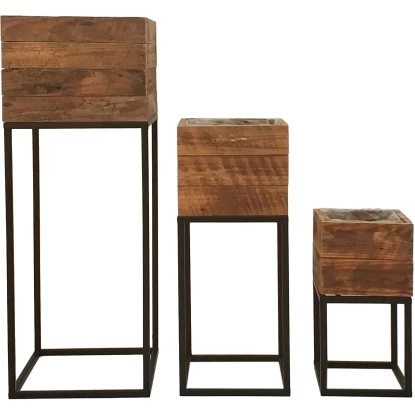 Pflanzgefäß Auf Festem Gestell 34 Cm X 18 Cm X 18 Cm 2 Pflanzgefäß Auf Festem Gestell 34 Cm X 18 Cm X 18 Cm – Bild 2