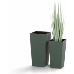 Siena Garden Pflanzgefäß Eco Paris Grün 25x25x46,5 Cm 6 Siena Garden Pflanzgefäß Eco Paris Grün 25x25x46,5 Cm -Schwingen Sie Ihre Topfpflanzen. 8629008 1346 3