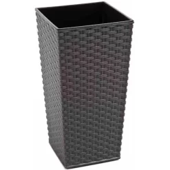 Siena Garden Pflanzgefäß Modern Paris Graphit 40x40x75,3 Cm