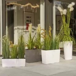 Siena Garden Pflanzgefäß Modern Lille Weiß Ø 30x57,0 Cm -Schwingen Sie Ihre Topfpflanzen. 8630832 1346 5