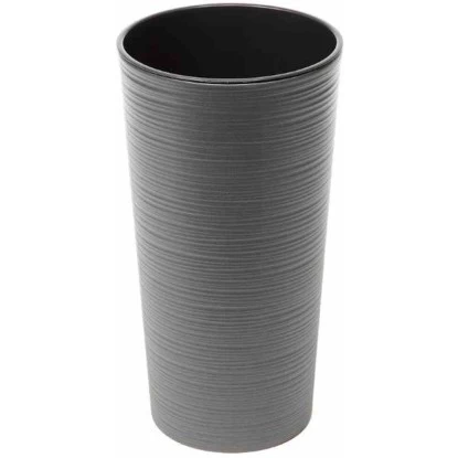 Siena Garden Pflanzgefäß Modern Locon Graphit Ø 25x46,5 Cm 1 Siena Garden Pflanzgefäß Modern Locon Graphit Ø 25x46,5 Cm