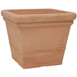 Siena Garden Pflanzgefäß Mila Terracotta 40x40x34 Cm