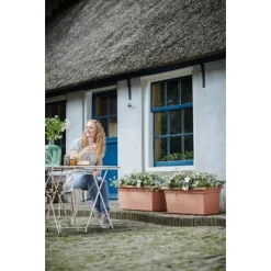 Elho Übertopf Green Basics Eckig 34,5 Cm X 77 Cm Mild Terra -Schwingen Sie Ihre Topfpflanzen. 8711904155056 4667 03