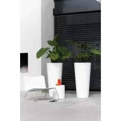 Elho Blumentopf Pure Straight Hoch Ø 38,5 Cm Weiß -Schwingen Sie Ihre Topfpflanzen. 8711904193942 4667 06