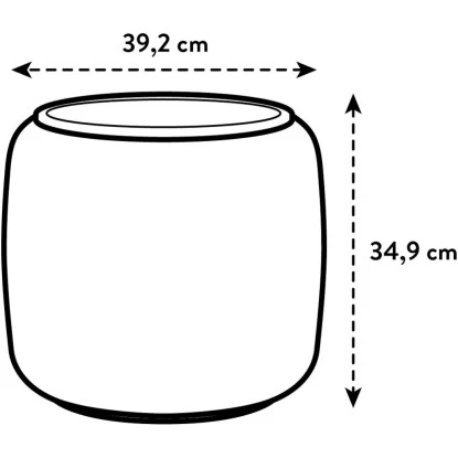 Elho Übertopf Pure Beads Small Ø 39,2 Cm Kieselrosa 2 Elho Übertopf Pure Beads Small Ø 39,2 Cm Kieselrosa – Bild 2