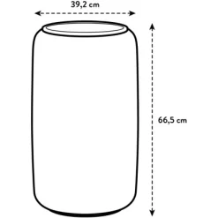 Elho Übertopf Pure Beads Large Ø 39,2 Cm Kieselrosa -Schwingen Sie Ihre Topfpflanzen. 8711904350284 4667 03