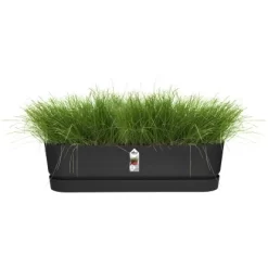 Elho Übertopf Greenville 18,5 Cm X 69 Cm Living Schwarz -Schwingen Sie Ihre Topfpflanzen. 8711904357702 4667 06