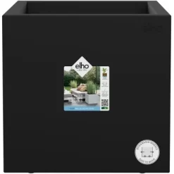 Elho Pflanztopf Vivo Next 30 Cm X 30 Cm X 30 Cm Living Black Mit Rollen