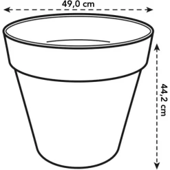Elho Blumentopf Loft Urban Rund Mit Rollen Ø 48,5 Cm Pistaziengrün -Schwingen Sie Ihre Topfpflanzen. 8711904500597 4667 10