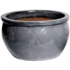 M Collections Pflanztopf Glazed Bavaria 47 Cm X 47 Cm Anthrazit Grau