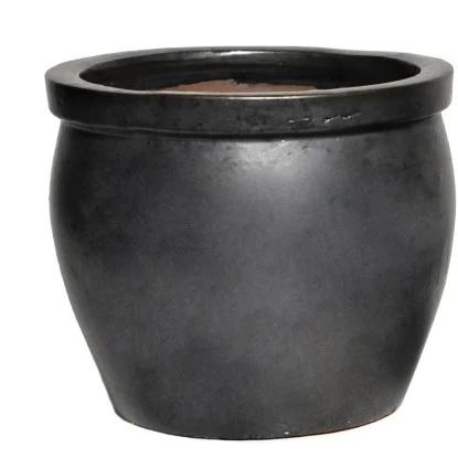 M Collections Pflanztopf Delta Rim Glazed 28 Cm X 28 Cm Schwarz Matt 1 M Collections Pflanztopf Delta Rim Glazed 28 Cm X 28 Cm Schwarz Matt
