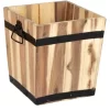 M Collections Pflanzkasten Acacia Barrel 43 Cm X 43 Cm Natur FSC®