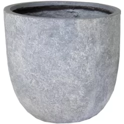 M Collections Pflanztopf Arizona Egg Pot 62 Cm X 62 Cm Washed Grau