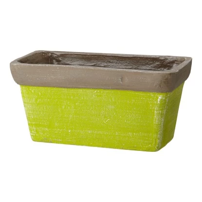 Pflanztopf Rechteckig 15 Cm X 30 Cm Grün 1 Pflanztopf Rechteckig 15 Cm X 30 Cm Grün