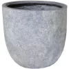 M Collections Pflanzgefäß Arizona Egg Pot Ø 39 Cm X 38 Cm Grau