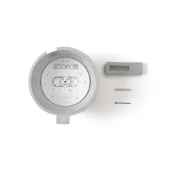 Ecopots Pflanztopf Amsterdam Wall Weißgrau 20 Cm X 17,5 Cm -Schwingen Sie Ihre Topfpflanzen. AmsterdamWallWhiteGrey 20