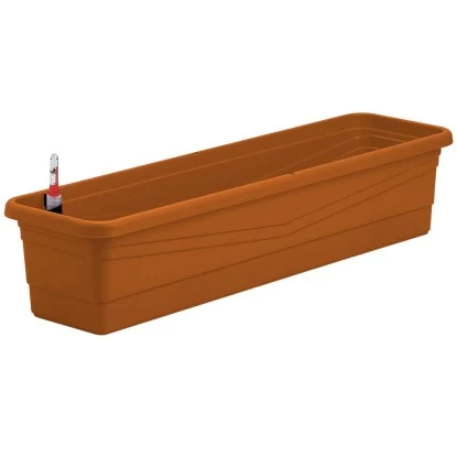 Ebertsankey Bewässerungs-Pflanzkasten Flora Premium 100 Cm Terracotta 1 Ebertsankey Bewässerungs-Pflanzkasten Flora Premium 100 Cm Terracotta