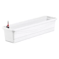Ebertsankey Bewässerungs-Pflanzkasten Flora Premium 100 Cm Weiß
