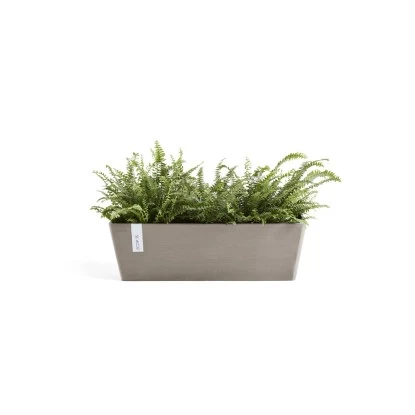 Ecopots Pflanztopf Bruges Braungrau 45 Cm X 17 Cm 2 Ecopots Pflanztopf Bruges Braungrau 45 Cm X 17 Cm – Bild 2