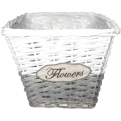 Franz Müller Übertopf 27 Cm X 27 Cm Grau-Weiß 1 Franz Müller Übertopf 27 Cm X 27 Cm Grau-Weiß